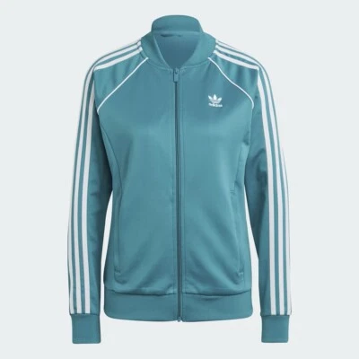 Size 4X- ADIDAS ORIGINALS WOMEN'S SST TRACK JACKET, ARCTIC FUSION. - Image 1 of 4