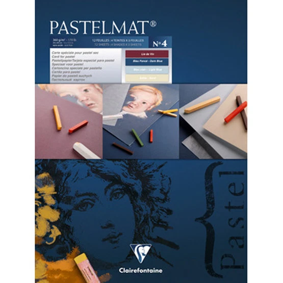 Clairefontaine Pastelmat - Pastel Card Pad - 360g (Ref 4) - 96110C - 18 x 24cm