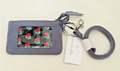 Vera Bradley углерода серый микрофибры молнии ID и ремень комплект новый с Ярлыками - Изображение 1 из 4