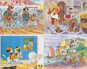 4 Blocks Walt Disney Sierra Leone postfrisch 9172 - Bild 1 von 1