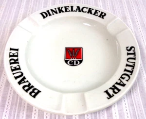 Ashtray Dinkelacker Stuttgart Brauerei Rastal-Werk 6" German Beer Vintage VG! - Picture 1 of 3
