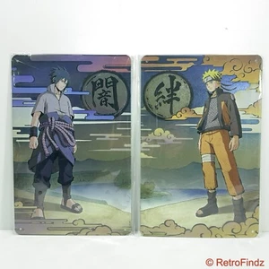 Naruto und Sasuke Metallplatten Shippuden Ultimate Ninja Storm 4 - Neu/Versiegelt - Bild 1 von 5