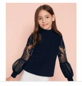 Beautiful Girl's School Shirt Blouse Size 6y Navy - Picture 1 of 4