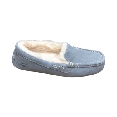 Zapatillas UGG Ansley para mujer Zapatos sin cordones Gamuza Castaño Negro Gris Claro Foto 1 de 2