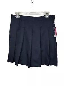 Girls Navy Pleated Skirt With Shorts 20.5 Plus By French Toast - Picture 1 of 8