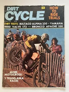 Dirt Cycle Magazine June 1972 Vintage Motorbike Motocross Dirt Bike - Picture 1 of 2
