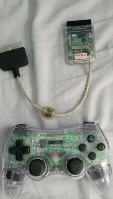 Clear Nyko Wireless Controller for Sony Playstation 2 with receiver  - Image 1 of 2