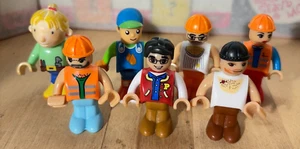 Lot 7 Brio 2" Mini Figures, Construction, Wendy from Bob the Builder, and Others - Picture 1 of 10