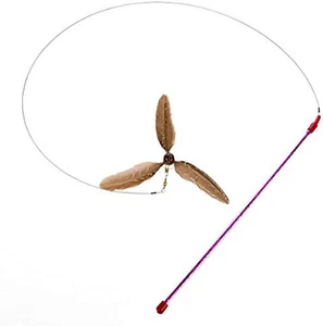 Da Purr-Peller Cat Toy, a Feather Propeller That Spins as It Is Guided through t - Picture 1 of 12