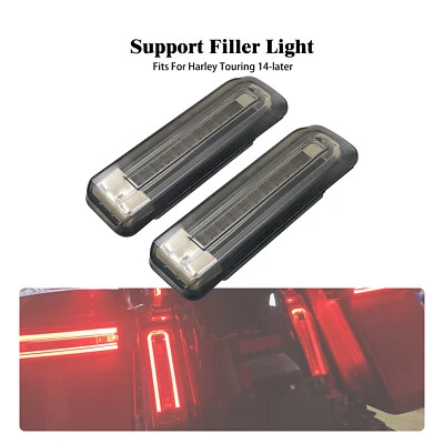 Somke LED Inserts Saddlebag Support Light For Harley Electra Road Glide 14-2024 - Image 1 of 4