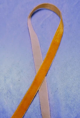 1 Yard 3/8" / 9mm Velvet ribbon by the yard 18 colors - Image 1 of 2