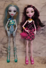 2 Vntg Monster High Dolls Vampire Draculaura & Lagoona Blue Mermaid Girl