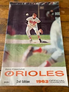 Anuario oficial de los Baltimore Orioles 1963 vintage - Imagen 1 de 2