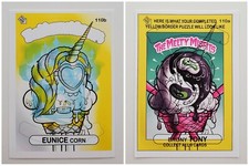 Melty Misfits Series 3 110b Eunice Corn ERROR Card Sticker Buff Monster 1/1?