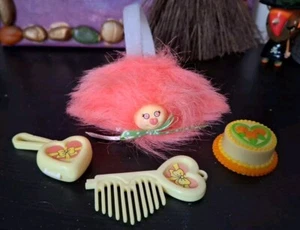 Matchbox 1987 My precious puffs Party happy orange puffball cake Locket comb HTF - Picture 1 of 13