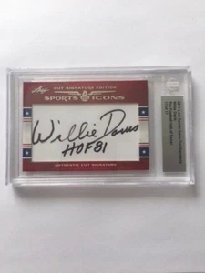 Autografo Willie Davis Packers 2011 foglia sport icone taglio firme 17/17 HOF - Foto 1 di 6