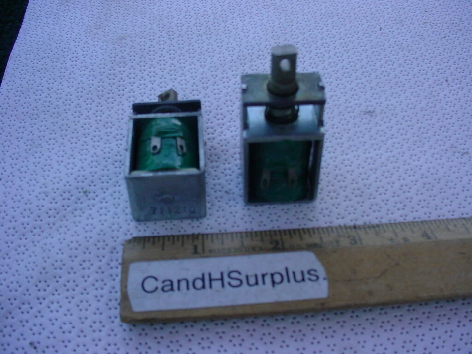 Solenoid 12 volt DC with captive spring return LOT OF 4 PCS - Image 1 of 4
