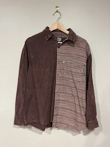 Mexicali Blues Button Down Shirt Solid And Striped Vintage Men’s Large L - Picture 1 of 3