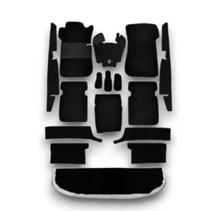 Teppichsatz Teppich für Mercedes W108 SE 1965-1969 Gummi Absatzschoner schwarz - Bild 1 von 9