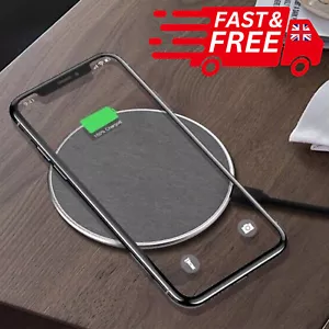 Slim Wireless Charger Fast Charging Pad For Apple iPhone 11 Pro XR XS Max 8 Plus - Picture 1 of 14