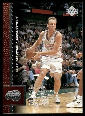 1996-97 Upper Deck #55 Eric Piatkowski Los Angeles Clippers Basketball Card - Image 1 of 2