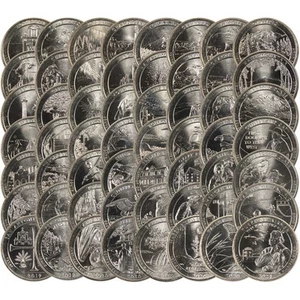 2010-2021 National Park Quarter 56 Coin Uncirculated Set - Picture 1 of 3