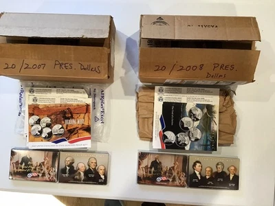 Lot of Presidential Dollar Proof Sets, 2007 thru 2012 w/COA OGP / Unsearched - Image 1 of 3