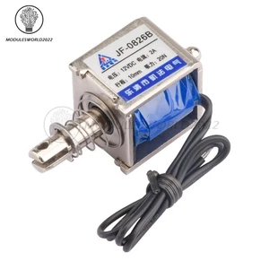 JF-0826B 12V 2A Reset 10MM 20N Push Pull Type Open Frame Solenoid Electromagnet - Picture 1 of 10