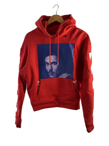 OFF WHITE Felpa con cappuccio OFFWHITE rossa XS usata