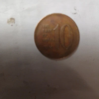 This Is A 10Won Coin Of South Korea Its Made Of Brass And Minted In South Korea  - Image 1 of 4