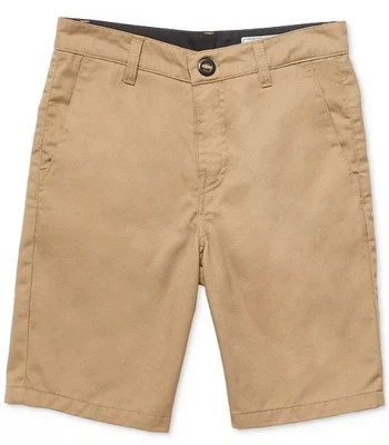 Volcom Boys School Uniform Frickin Twill Chino Shorts Size 10 NWT - Image 1 of 2