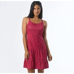 PrAna Lexi Dress Women’s Medium Pink Sleeveless Athleisure Granola Outdoors - Picture 1 of 9