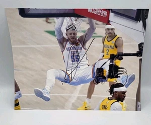 ISAIAH HARTENSTEIN OKLAHOMA CITY THUNDER SIGNED 8X10 PHOTO UG COA CHAMPIONS - Picture 1 of 3