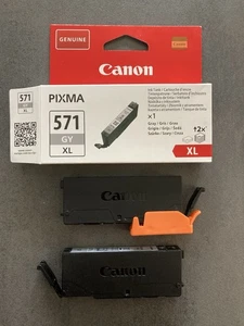 2 Stück Canon Druckerpatronen CLI-571GY XL Original Grau 0389C001 für Pixma - Bild 1 von 1