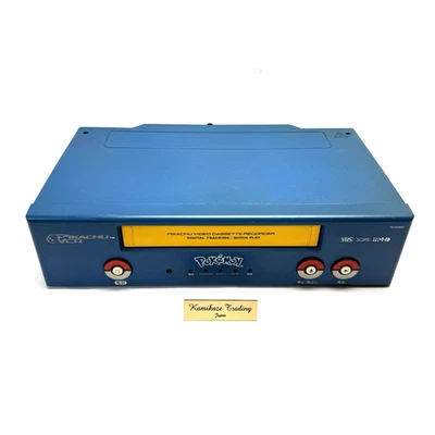 Mando a distancia POKEMON PIKACHU VHS VCR y Pikachu. Extremadamente raro. PROBADO FV-N75PC Japón Foto 1 de 4