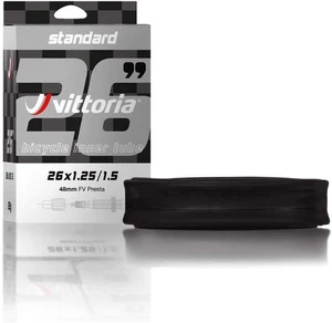 Vittoria Standard Rubber Bike Inner Tube, Schrader Valve 48mm, 26 x 1.95-2.5" - Picture 1 of 1
