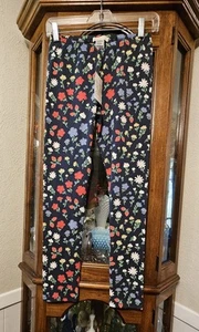 The Beaufort Bonnet Company Girls Blue Berry Floral Print Leggings Sz 12 NWT - Picture 1 of 7