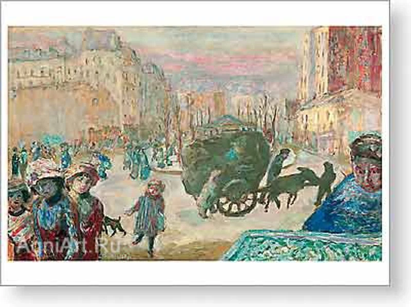 MUSEO ERMITAGE. Pierre Bonnard. Mañana en París. Impresión de bellas artes NUEVO Foto 1 de 1