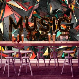 Fotomural no tejido papel pintado murales 3D láser espacio arte moderno música 11262 - Imagen 1 de 5