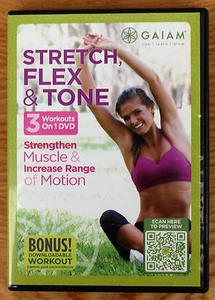 Stretch, Flex & Tone (DVD, 2012) 3 Workouts on 1 DVD - Bild 1 von 3