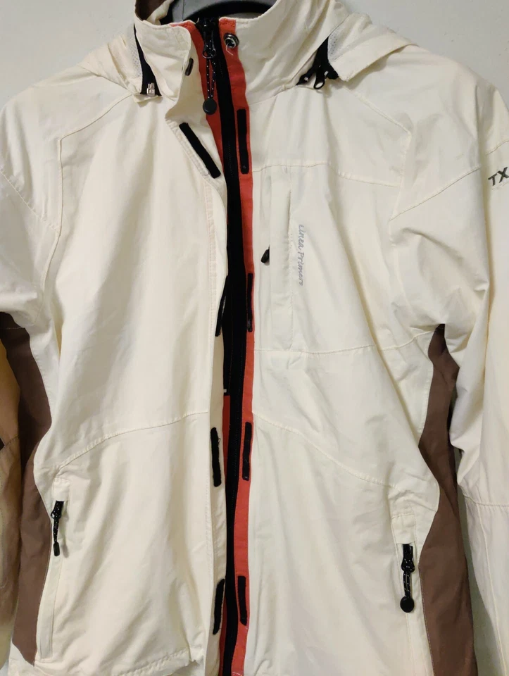 Linea Primero Wetter Jacke Unisex Beige Creme Weiß Winddicht Gr. 40 - Bild 1 von 4