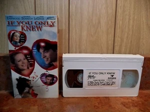 IF YOU ONLY KNEW (VHS 1999) RARE WHITE TAPE, Jonathan Schaech, Alison Eastwood - Imagen 1 de 4