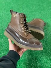 Guess GM Canfield Mid Top Mens Leather Chukka Boots Shoes Brown NEW Multi Sz