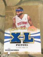 2007-08 FLEER HOT PROSPECTS  RICHARD HAMILTON XL GAME USED JERSEY /#149 Pistons