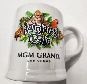 Taza de café Rainforest Café MGM Grand Las Vegas logotipo elevado - Imagen 1 de 4