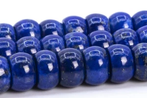 6x4MM Genuino Natural Azul Profundo Lapislázuli Grado AAA Ronda Cuentas Sueltas - Imagen 1 de 4