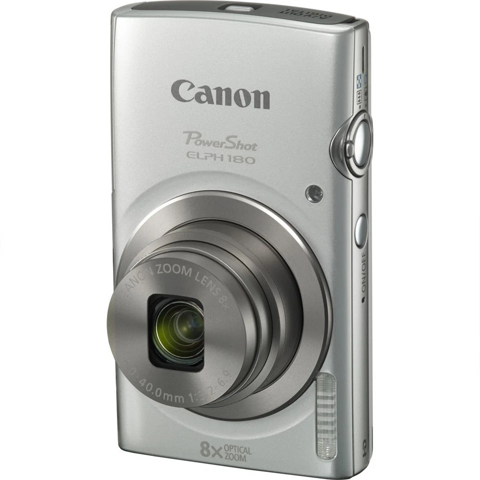 Canon PowerShot ELPH 180 HS / Canon IXUS 175 20MP Digital Camera Sliver 85% New - Image 1 of 4
