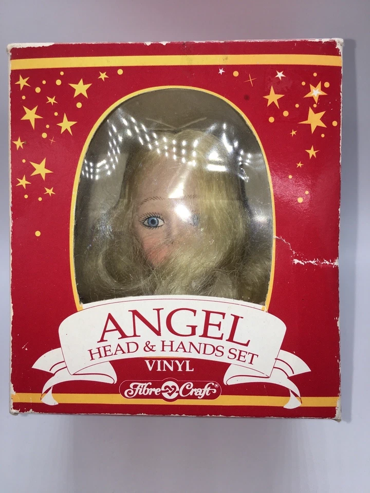 1991 Fibre Craft Vinyl Angel Head & Hands Set for Soft Body Doll Tree Top Lotof2