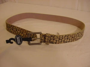 Mossimo Supply Co SKULL BELT - Youth Size Medium Cream & Black - Picture 1 of 5