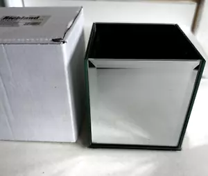 Richland Four Inch Mirrored Square Vase New in Box - Picture 1 of 5